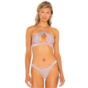 Tularosa Pink Kenny Bikini Top Size Medium Bottoms‎ Size Large
